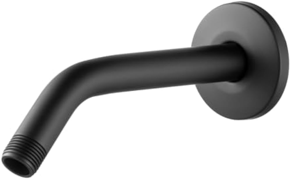 Wall mount replacement shower arm with flange
